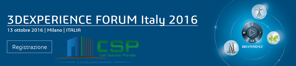 Partecipa al Forum sulla 3DEXPERIENCE a Milano il 13 ottobre.