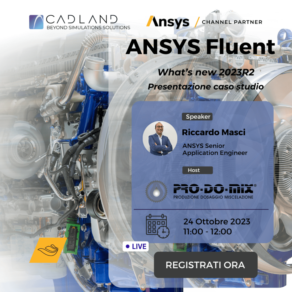 Registrati al webinar per scoprire le nuove funzionalità di ANSYS Fluent 2023R2